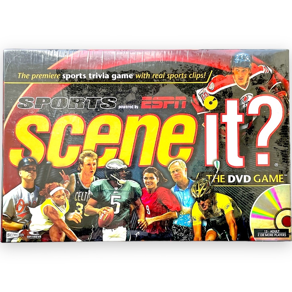 🆕 SCENE IT? SPORTS ~ ESPN ~ DVD Board Game ~ Host: Dan Patrick